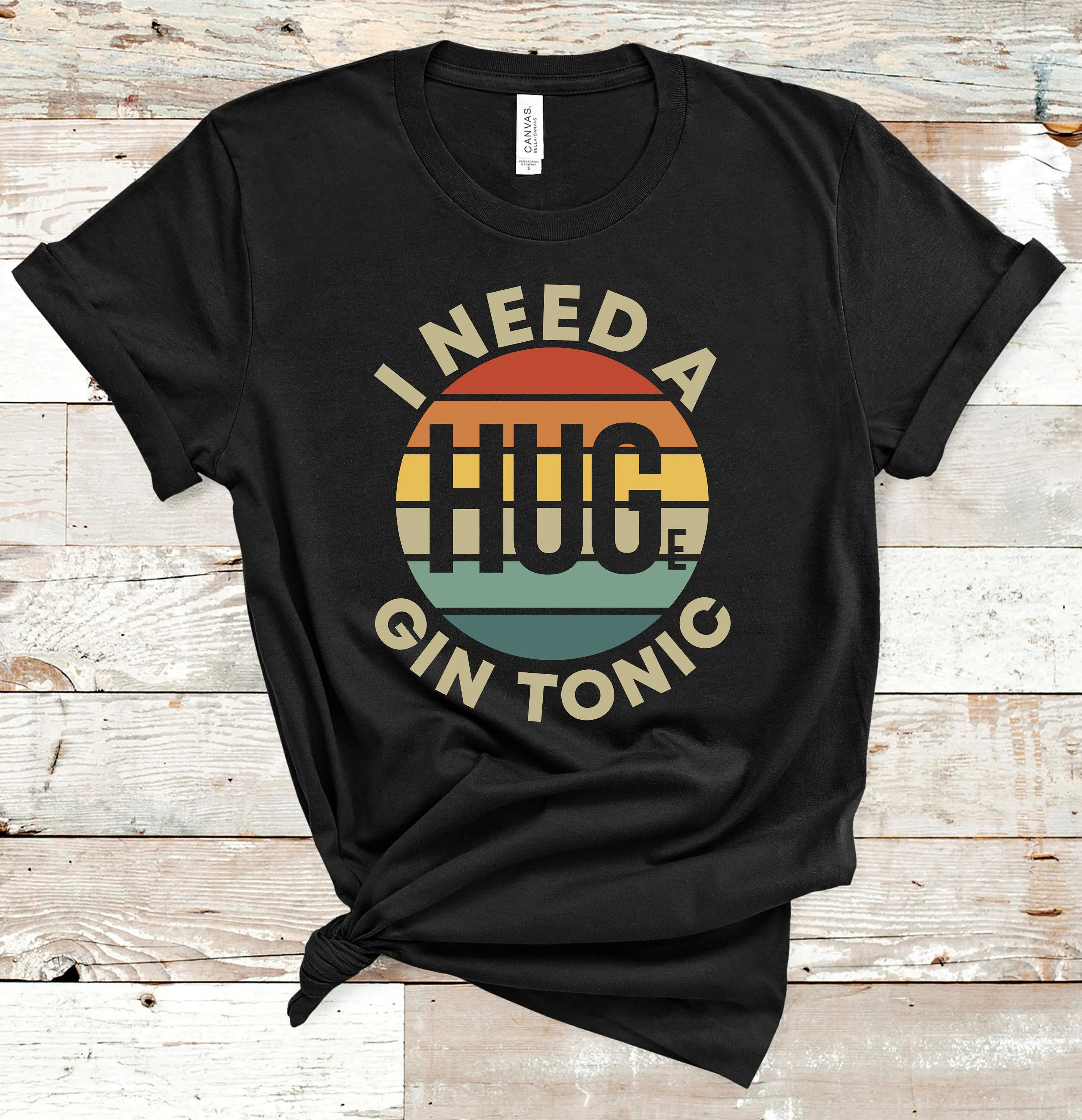 Gin Tonic Shirt, Ho Bisogno Di Una Enorme T-Shirt Gin Tonic