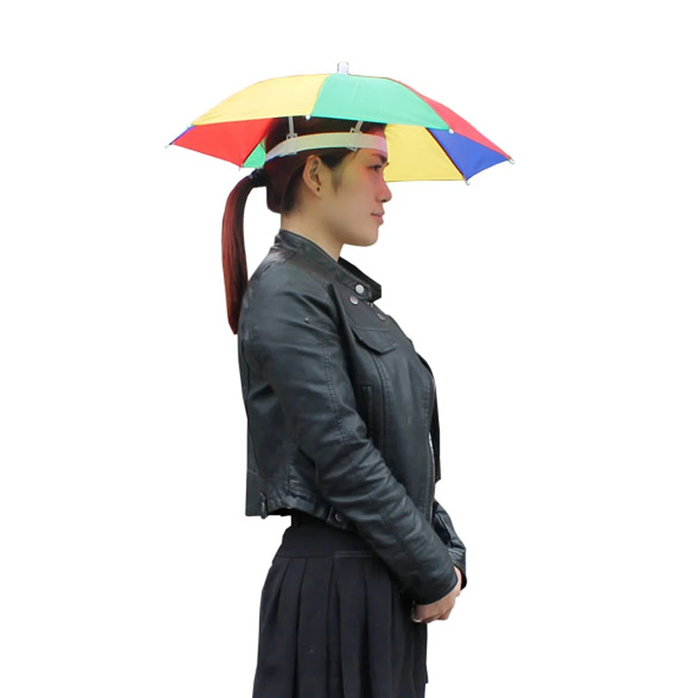 접이식 헤드 안티-아웃도어 우산 모자 방수 낚시 모자 휴대용 여행 하이킹 비치 낚시 용품 레인 기어