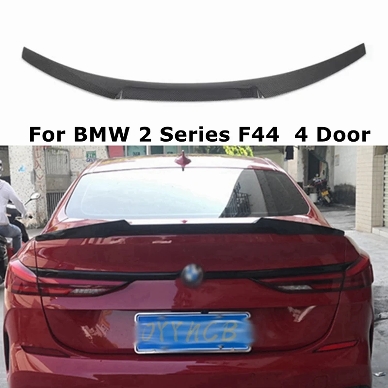 

For BMW 2 Series F44 4Door M4 Style Carbon fiber Rear Spoiler Trunk wing Car Styling 2020-2023 FRP Glossy black Forged carbon