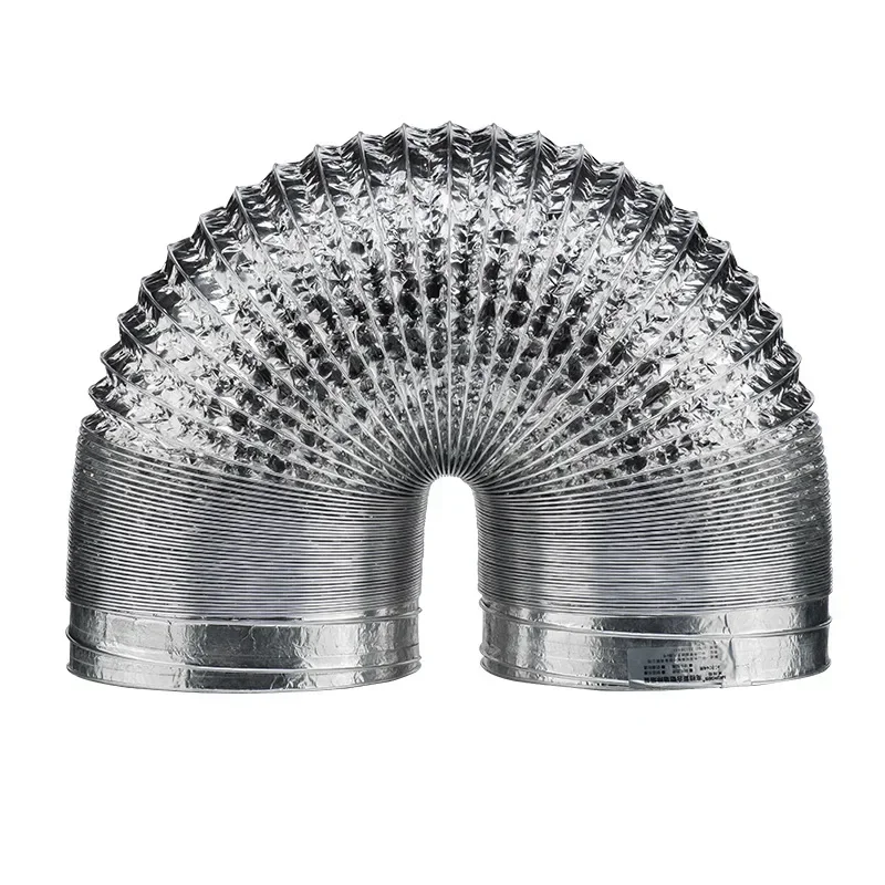 75/100/125/150mm Encrypted Aluminum Foil Ventilation Pipe Scalable Smoke Tube Kitchen Outlet Bathroom Exhaust Fan Hose aluminum foil ventilation pipe ventilation hose