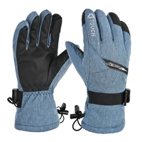 LOCLE Touch Screen Ski Gloves Men Women Warm Windproof Riding Hiking Skiing Skateboard Snowboard Gloves Snowmobile Gloves 1