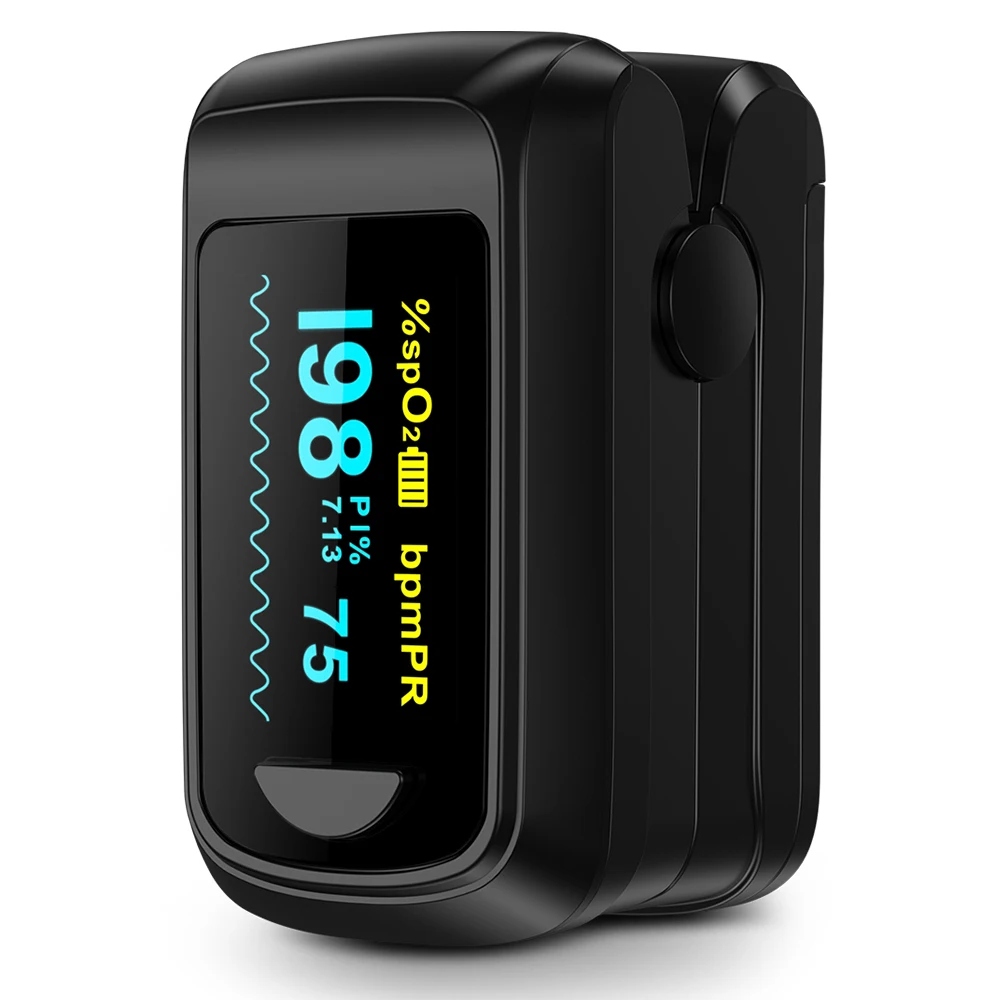 

HealthTree Medical Finger Pulse Oximeter Saturometer Blood Oxygen Saturation Oximetry Heart Rate Oximetro Health Care OLED