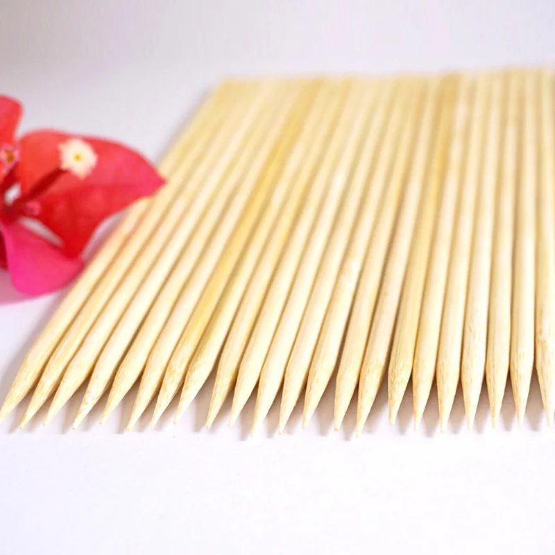 5000 pcs/lot Bamboo Skewer 40cm Bamboo Sticks Bambou Brochette Disposable Grill Party Tornado Potato BBQ Tool Wood Skewers
