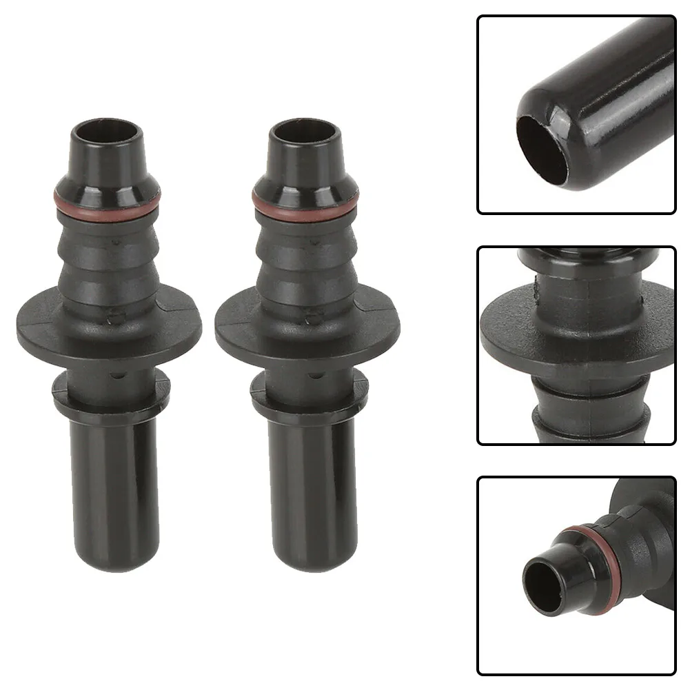2pcs 9.49mm ID8 Car Fuel Line Hose Pipe Quick Release Male Connect Connector For: 8mm Inner Diameter Nylon Hose & 9-10mm fuel line