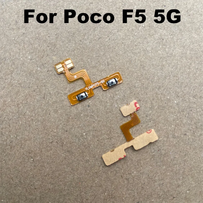 

10PCS For Xiaomi Poco F5 5G Power Volume Button Flex Cable Side Key Switch ON OFF Control Button