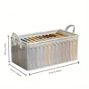 Transparent Clothes Storage Box Home Put Clothing Pants Organizer Washable Closet Layered Storage Artifact Storage Frame Basket 6
