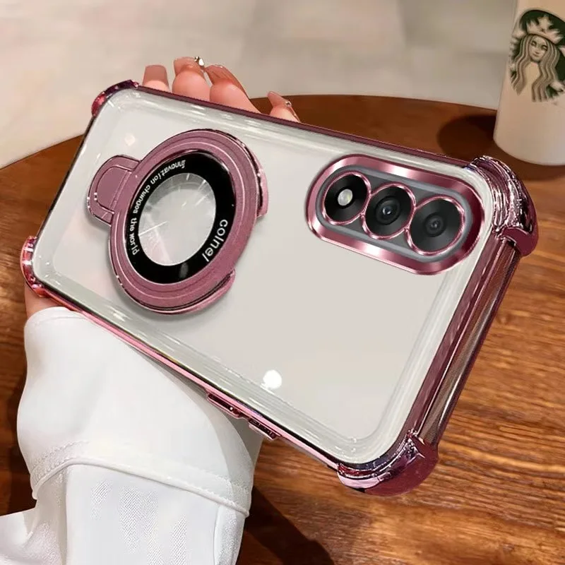 Luxury Plating Shockproof Magnetic Case with Holder Stand and Bracket
