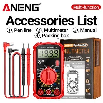 ANENG SZ308 Digital Multimeter - AC/DC Voltage, Current, Resistance Meter with LCD Backlight 1
