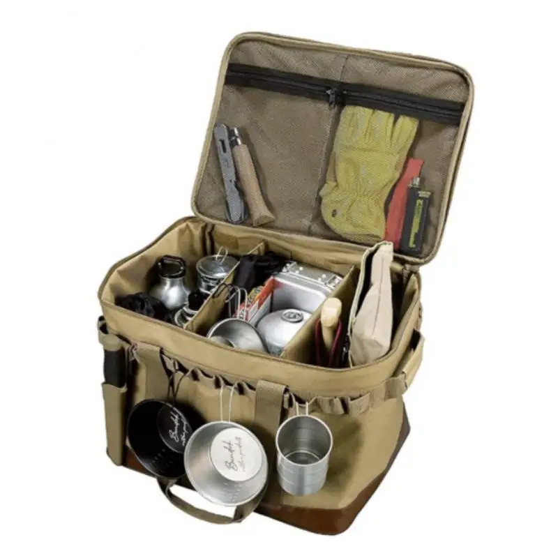 

Outdoor Camping Storage Bag Large Capacity Gas Canister Tank Picnic Cookware Tableware Utensils Kit Camp Travel Bag 캠핑 스토리지 가방