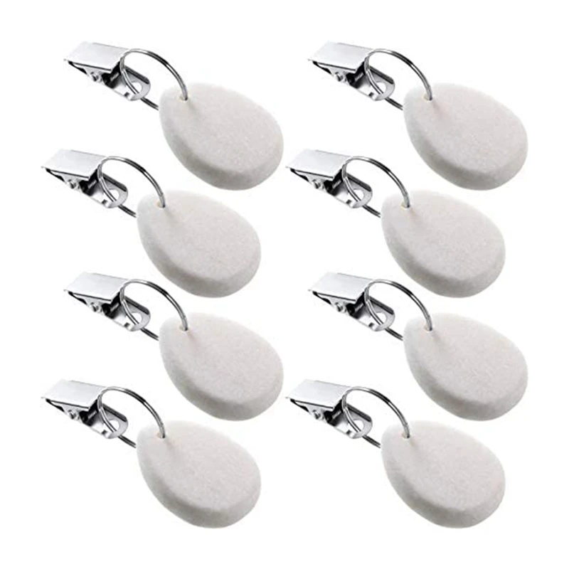 A82I-8Pcs Tablecloth Weights Teardrop Table Cover Weights Metal Clip Tablecloth Pendant Stone Table Hangers