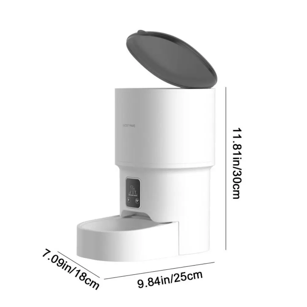 4L Capacity WIFI Smart Pet Feeder Timer Function Quantitative Feeding Intelligent Pet Food Dispenser USB Charge with App Control