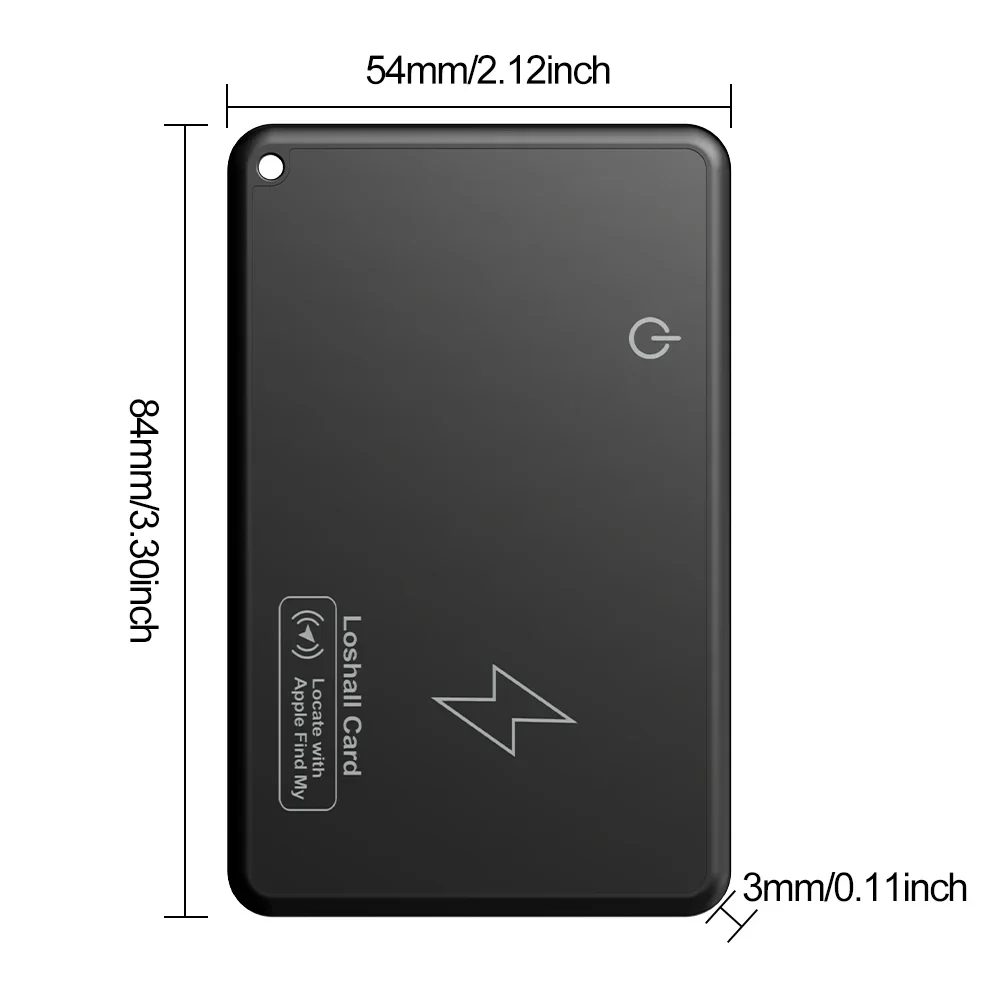 Wallet Tracker Card Wireless Charging Tracking Location Gps Locator Smart Tag Iphone Apple Device Find My Airtag Replacement