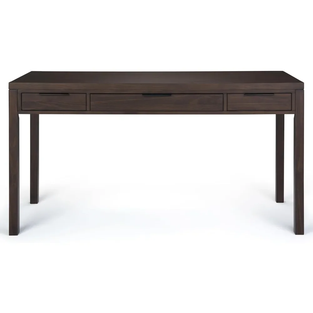 Hollander SOLID WOOD 60 inch Wide Home Office Desk, Writing Table, Workstation, Study Table Furniture