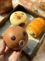 Capybara boulangerie lente augmentation Squishy Capybara jouet pain pâtisserie gâteau presser soulagement du Stress main relaxant cadeau rebond doux 4