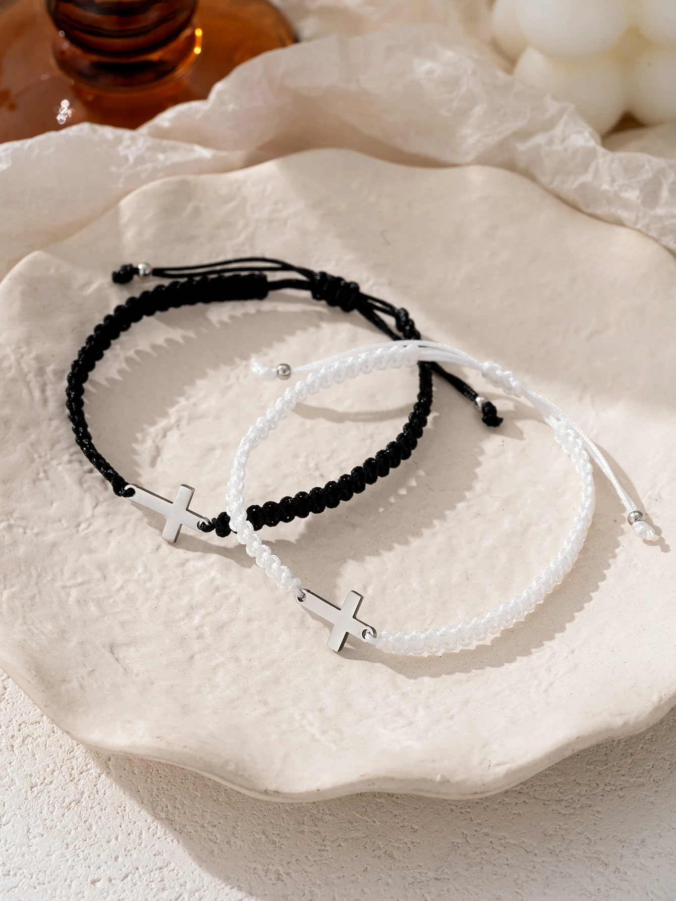 WomenS Fashion Handmade Braided Charm Bracelets