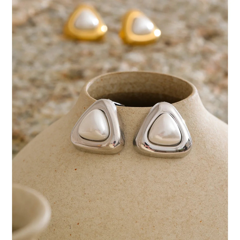 Yhpup Stainless Steel Stud Earrings Women