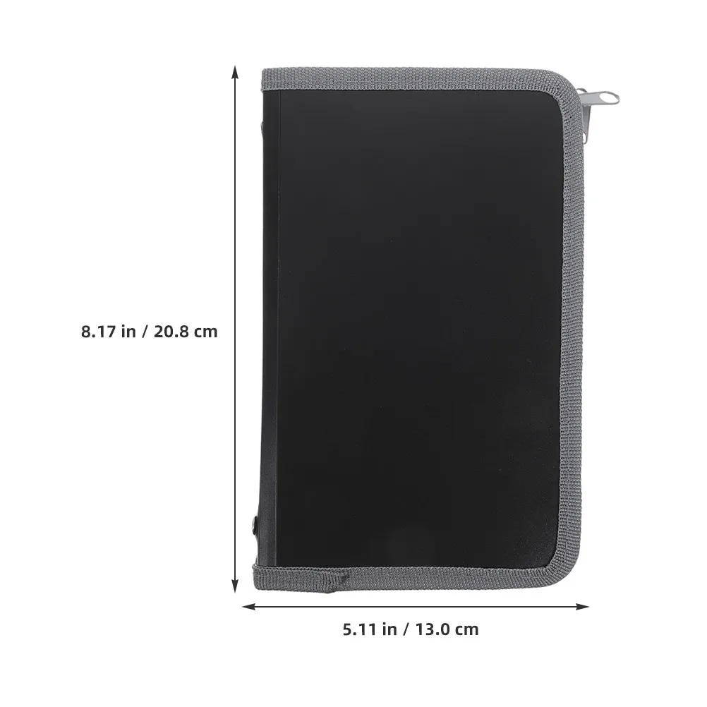 A6 미니 문서 정리함, 지퍼 아코디언 폴더, 다층 영수증 정리함 (계산서, 쿠폰, 카드, 사무용품용)