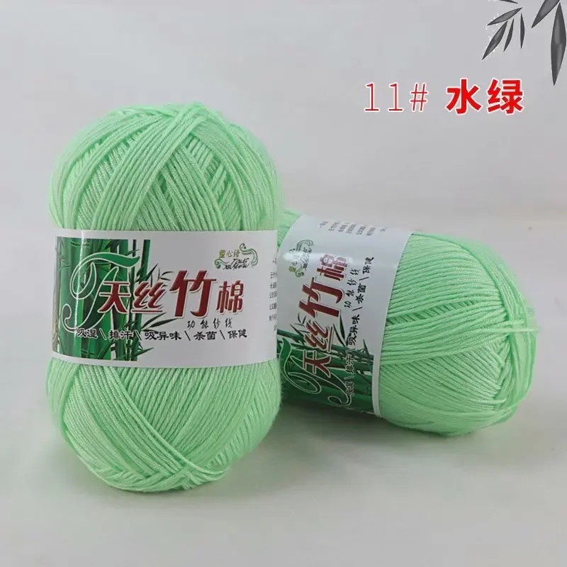 2pcs Yarns for Kniting Bamboo Cotton Yarn Bamboo Fiber Cotton Warm Soft Natural Threads Tshirt Yarn