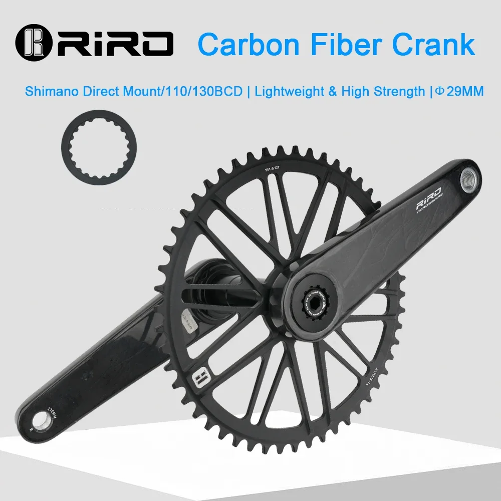 RIRO Carbon Fiber Crank Road Bike 29MM 11/12 Speed 46/48/50 - Main Image
