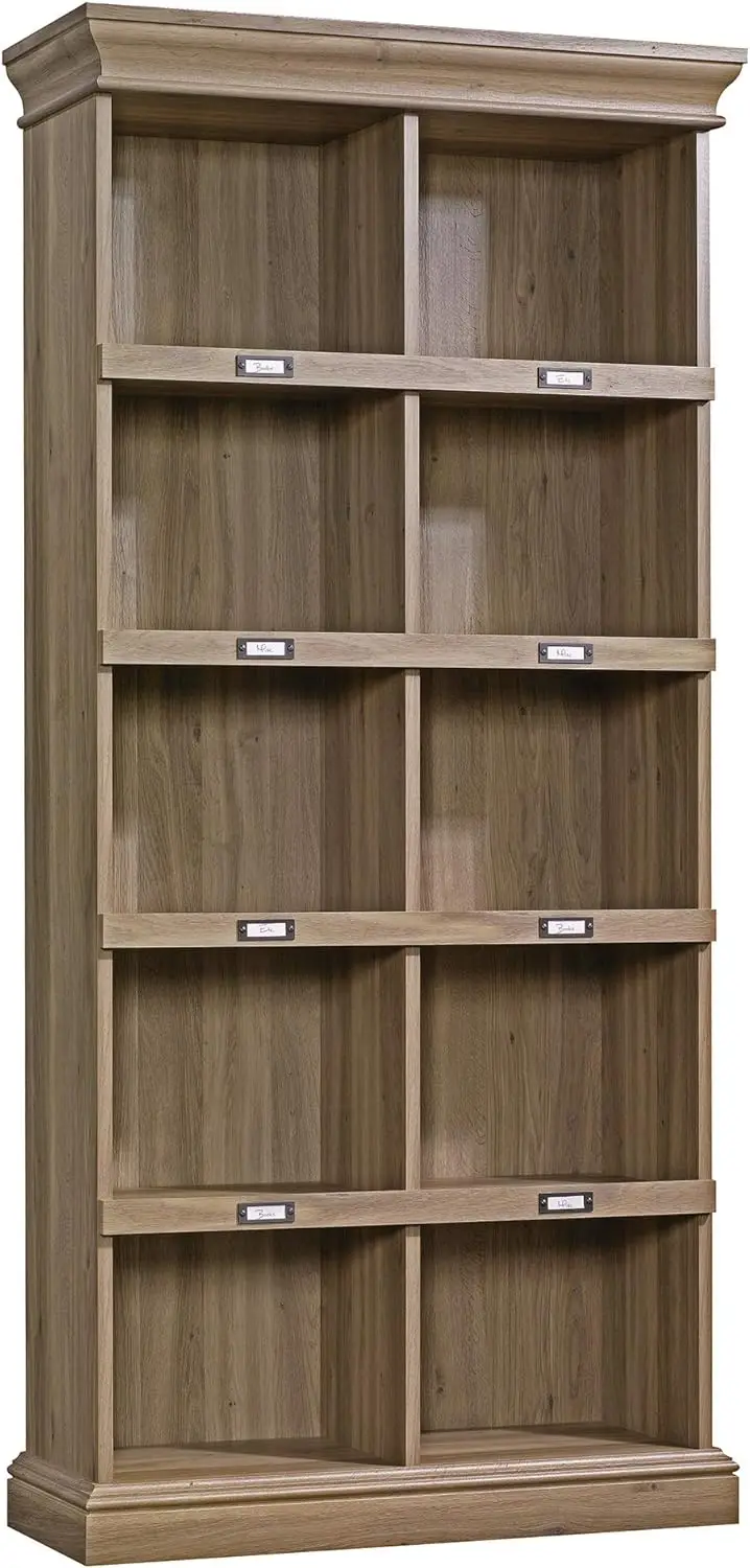 

Sauder Barrister Lane Tall Bookcase/Book Shelf, L: 35.55" x W: 13.50" x H: 75.04", Salt Oak finish