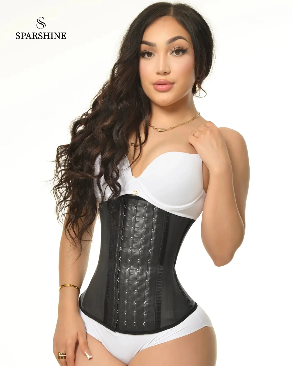 4 Hooks Aggresive Latex Waist Trainer Fajas Reductoras Y Modeladoras Mujer  Cinta Modeladora Feminina Waist Trainer Body Shaper