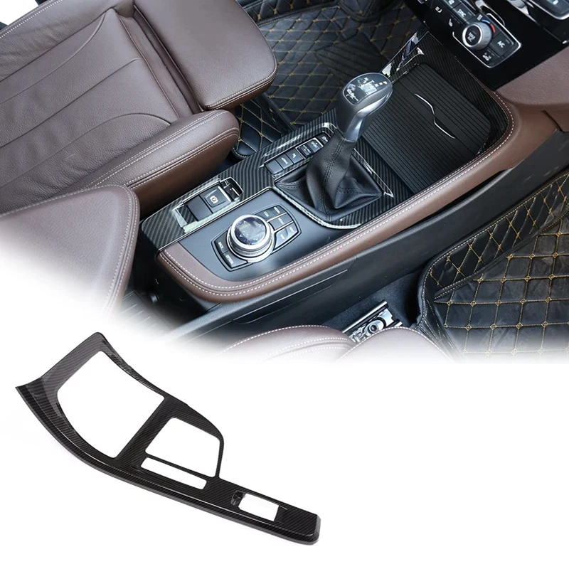 

Center Control Gear Shift Panel Cover Trim For BMW X1 F48 2016-2021 LHD Car Component ABS Carbon Fiber