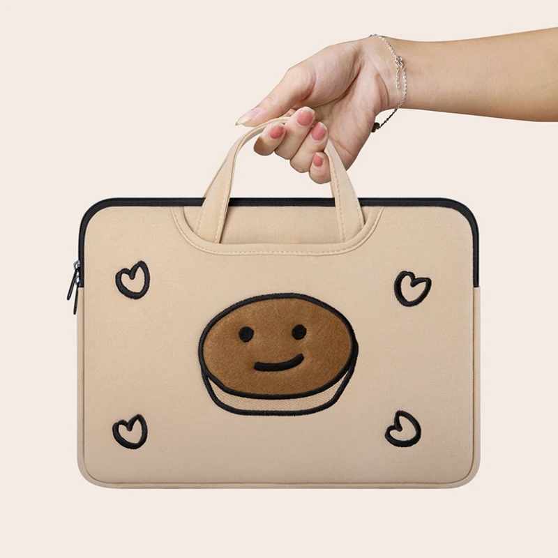 

laptop handbag 15 6 inches women cute 11 13 13.3 14 15 16 for macbook air M1 2 pro asus acer lenovo dell Shockproof Carrying Bag