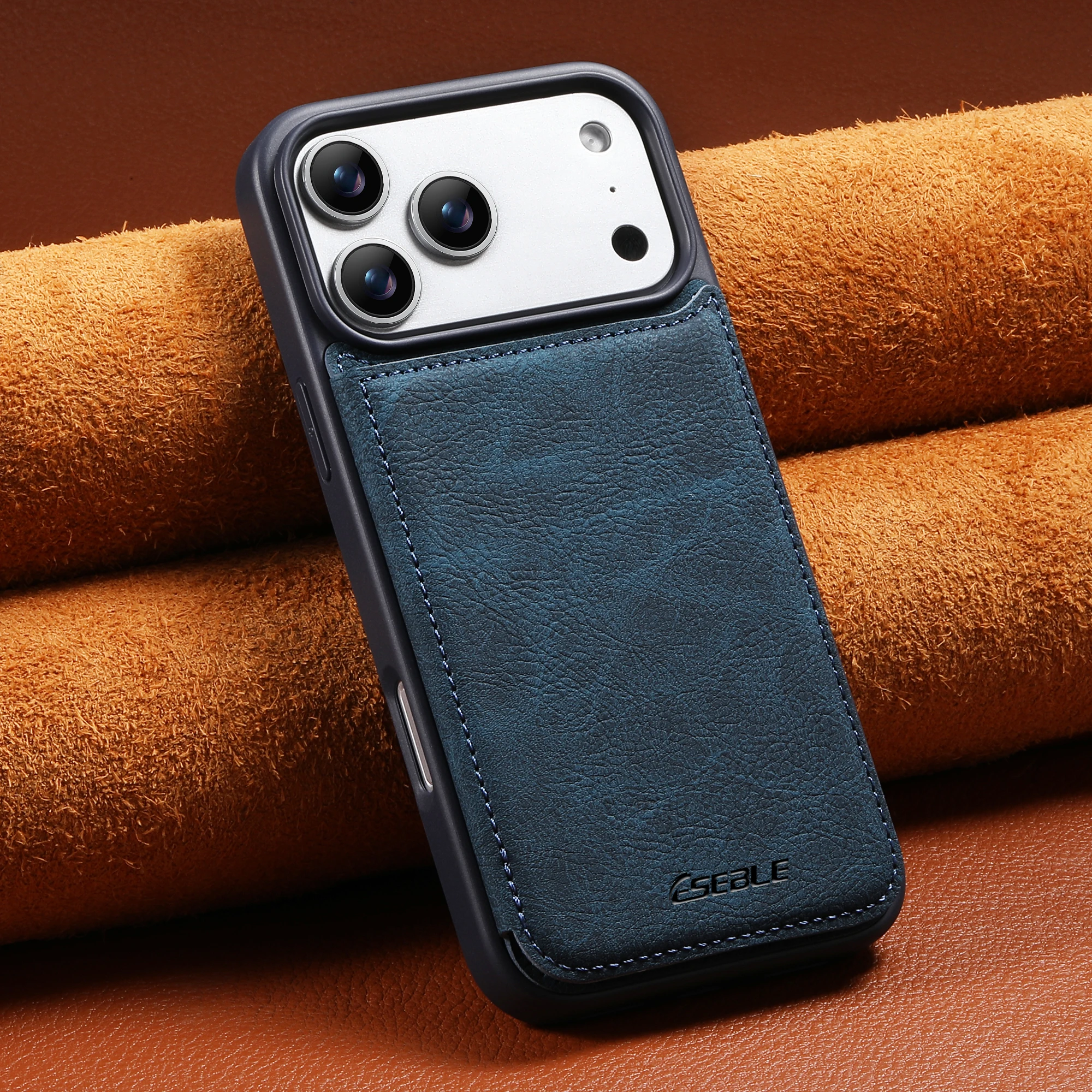 Deluxe Flip Wallet Phone Case with Kickstand and Magnetic Clasp