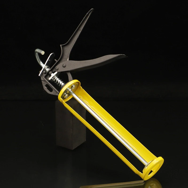 Caulking Gun-Heavy Duty, Rotating Barrel Smooth Round Rod Cartridge Caulking Gun Window Sealing Glue Filling Tool 실리콘건