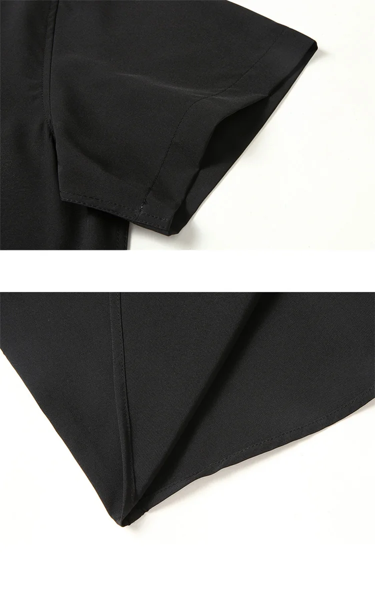 Men Waterproof Shirts 52 54 Short Sleeve Plus Size Big Shirt 10XL 9XL 12XL 50 Summer Formal White anti oil Shirt 160KG 6