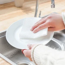 

50pc Disposable Kitchen Paper Towels Non-woven Wet and Dry Cleaning Supplies Lazy Rags Dishcloths Kitchen Accessories Gadgets.8z