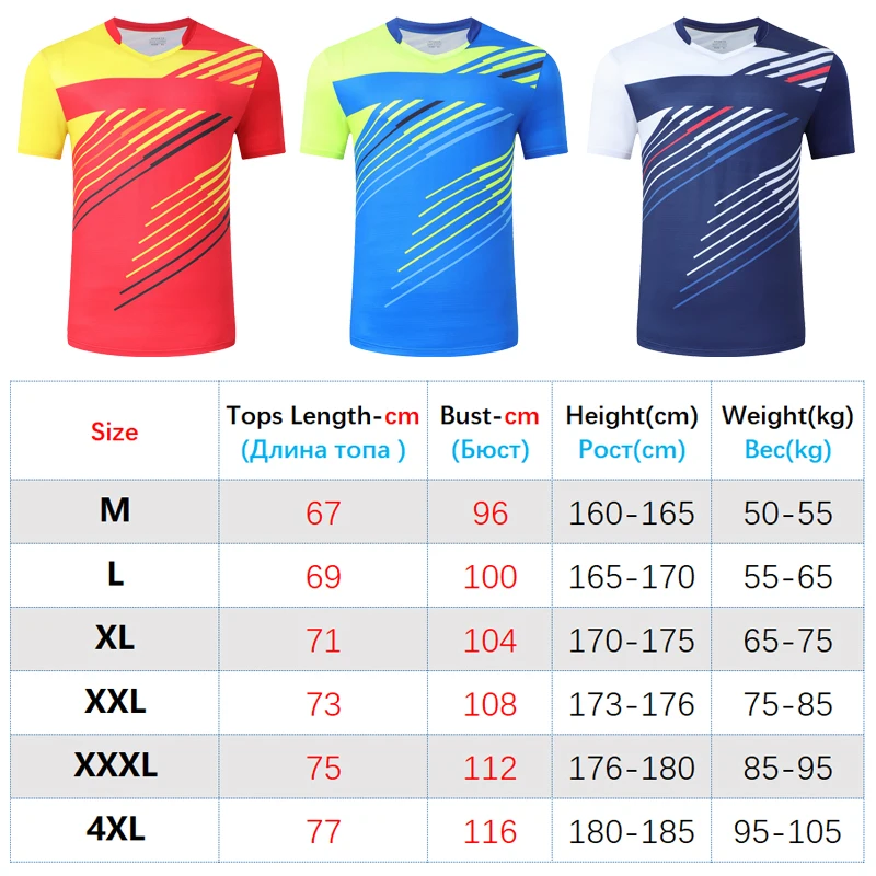 Men Tennis Shirts Breathable Badminton T-shirts Quick Dry Team Sports Short Sleeve V- Collar Training Shirts Ping Pong Jerseys