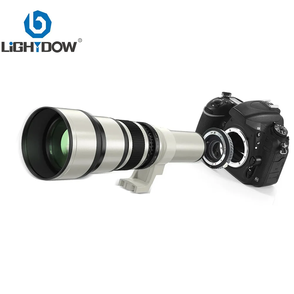 

Телеобъектив Lightdow 500 мм F6.3 с кольцом адаптера T2 для камер Canon EOS Rebel SL2 SL1 T3 T3i T4i Nikon Sony Pentax DSLR