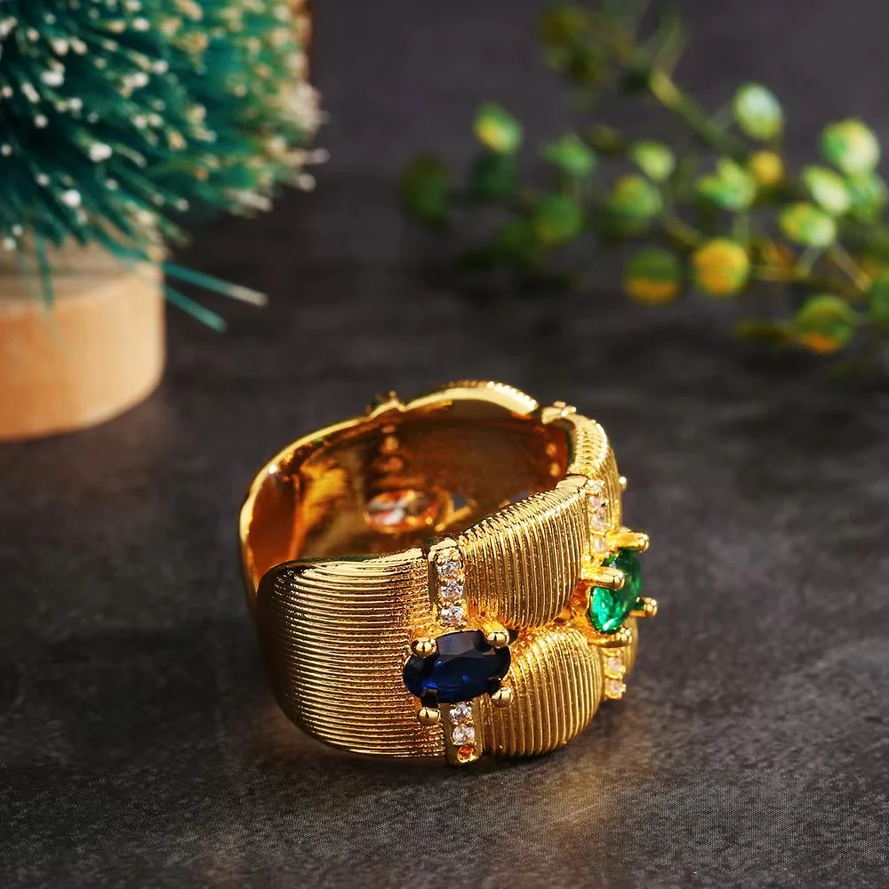 EYER Luxury Big Rings Cubic Zirconia Jewelry Apparel Accessories Wedding Party Shine Rings For Women New Year High Quality Gift