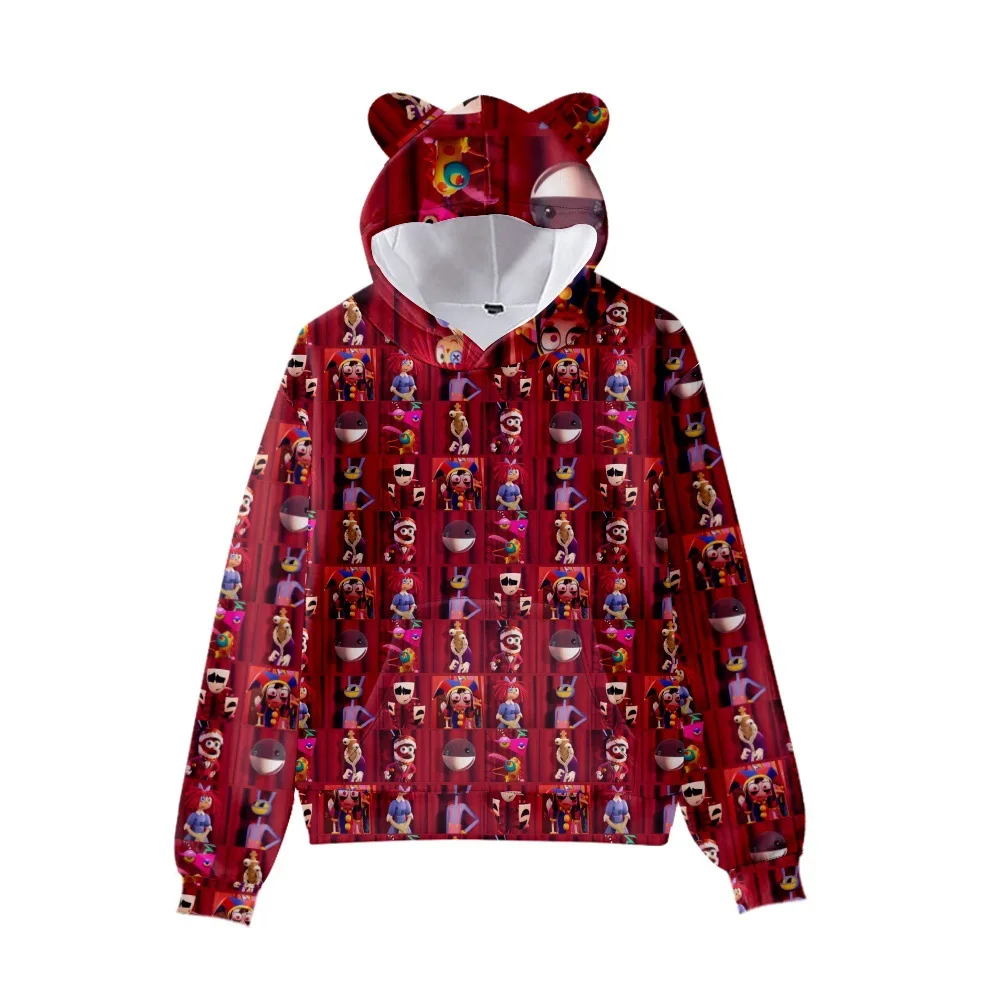 The Amazing Digital Circus Magical Digital Circus Cat Ears Felpa Con Cappuccio Abbigliamento Per Bambini