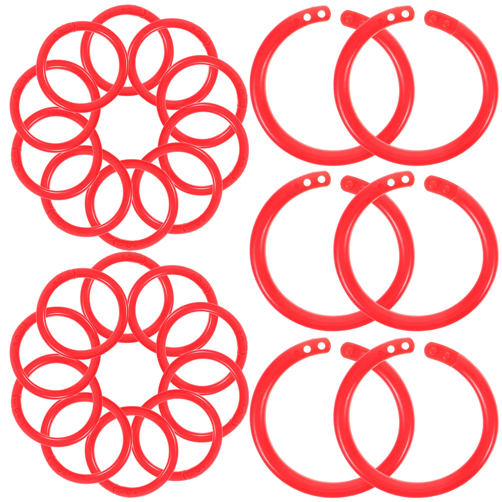 

Plastic Loose Leaf Rings Flexible Book Binder Ring Scrapbook Photo Album Diy Binding Rings Diy Keychain Rings Index Card