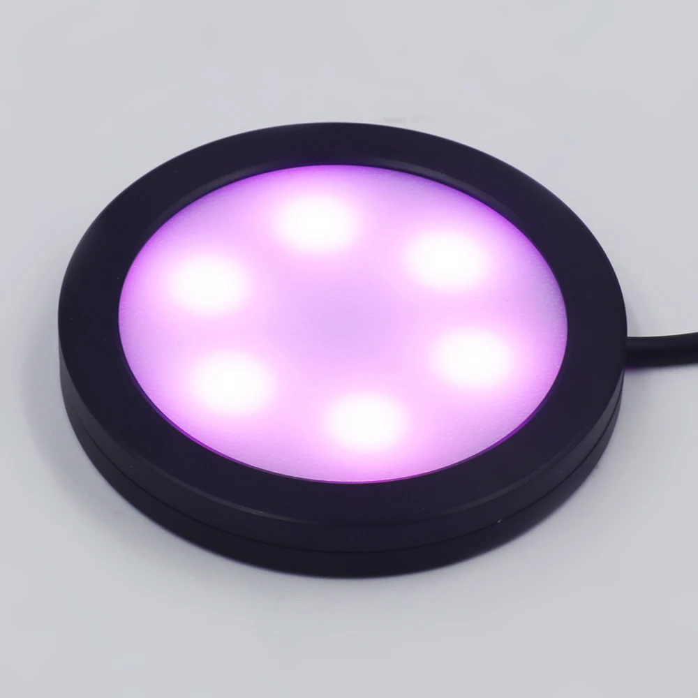 1 2 4 6 luces 5V USB RGB debajo del gabinete luz 24Key Kit de interruptor remoto lámpara delgada para vitrina de cocina 