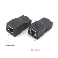 Mini Video Extender HDMI-compatible to RJ45 4K HDTV 1.4 Up to 30M Extension to RJ45 Over Cat 5E/6 Network LAN Ethernet Adapter - Image 6