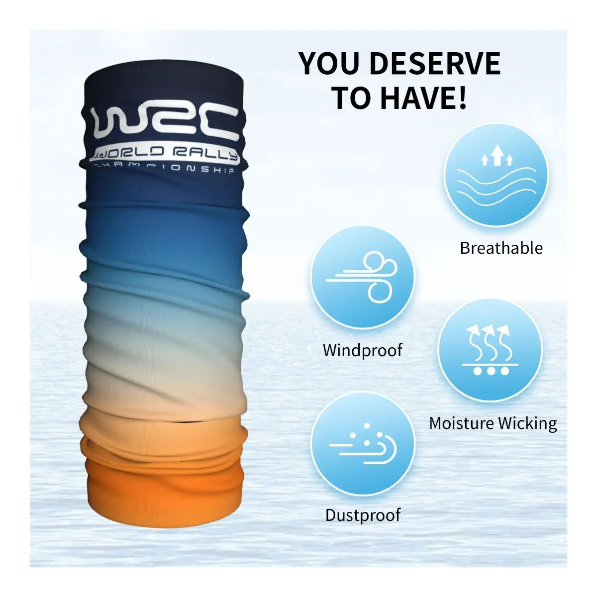 WRC Winter Headband Neck Warmer Women Men Ski Cycling Tube Scarf Racing Car Game Face Bandana Gaiter