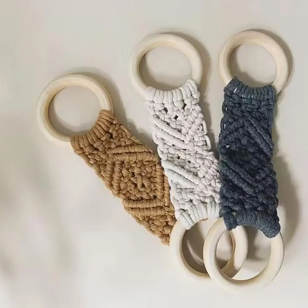 Crochet Towel Ring Towel Clip Dish Ring Easy-to-hang Kitchen Holder for Crochet Hanging Towels Versatile Decorative