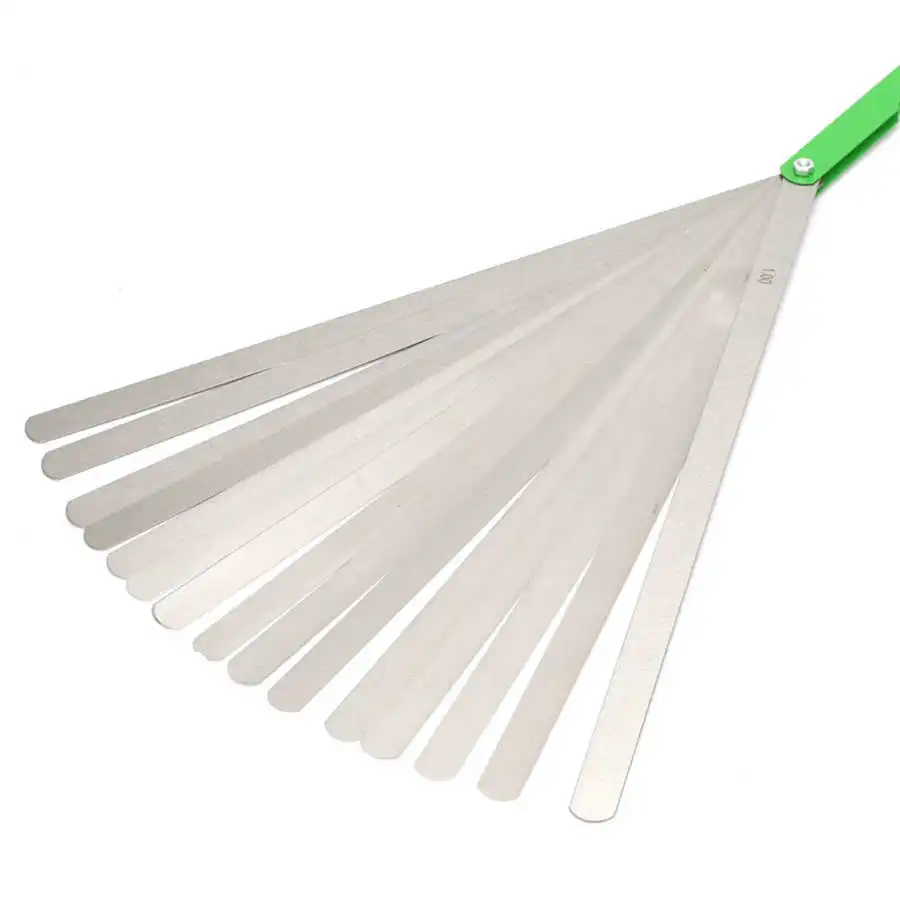 300mm Feeler Gauge 17 Blades 0.02-1mm Thickness Stainless Steel Measurement Layout Tool Filler Gauge feeler gauge