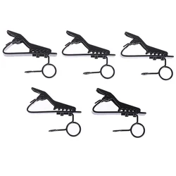 5 Pcs New Microphone Iron Clip Tie Mic Lapel Collar Accessories