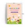 4pcs Magic Groove Practice Copybook Pen Preschools English Verison Kids Calligraphy Children Reusable Writing Book Free Wiping 3
