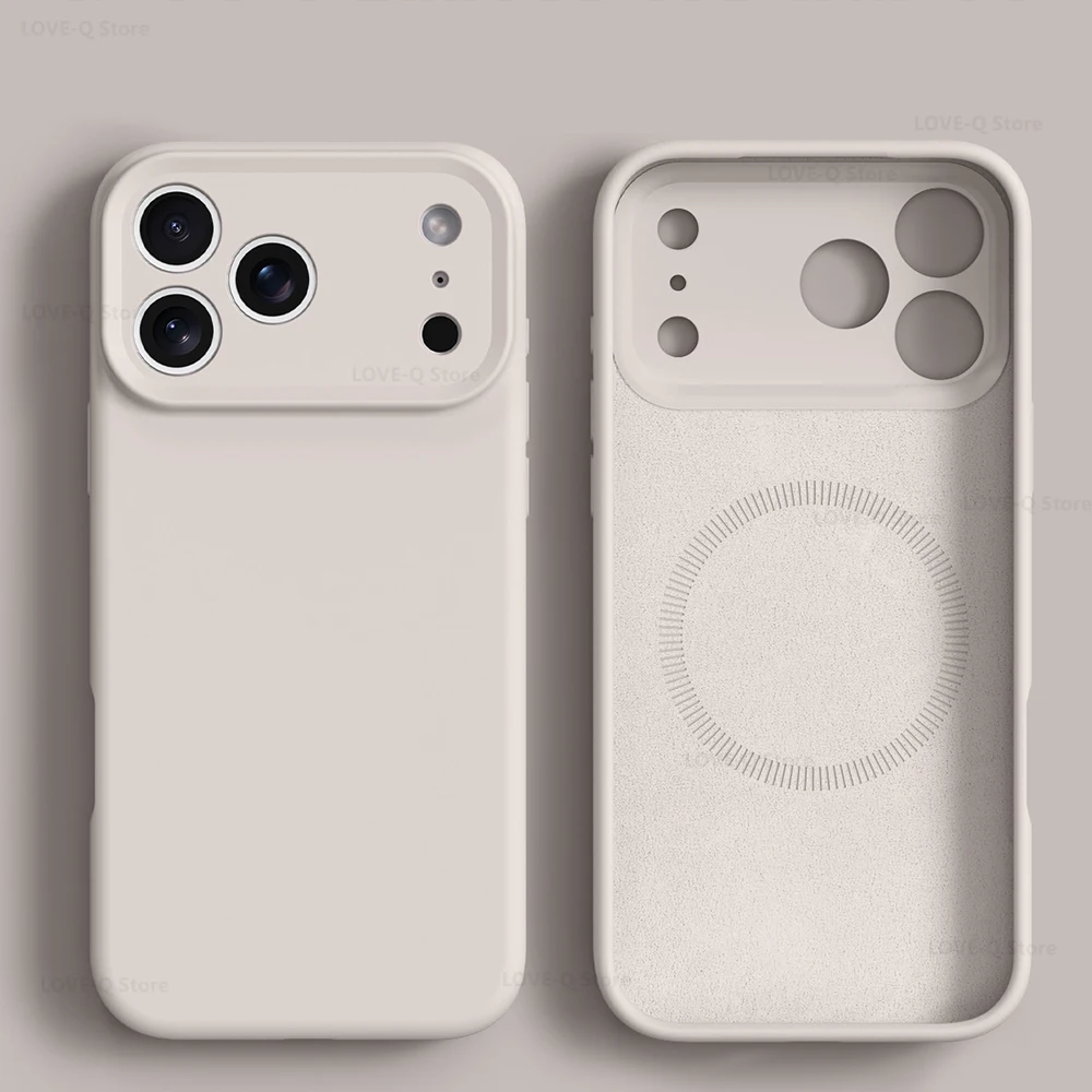 Luxury Liquid Silicone Magnetic Phone Case with MagSafe