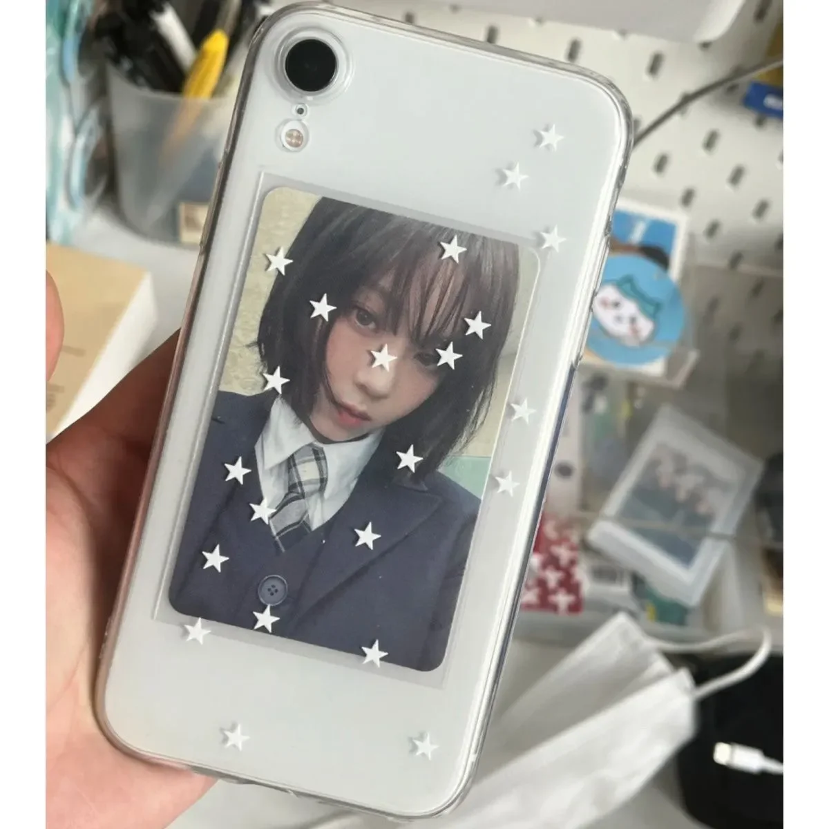 Charming White Stars Cartoon Trendy Soft Phone Case Cover
