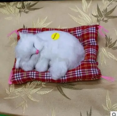 

Animal Doll Plush Sleeping Cats Toy with Sound Kids Toy Decorations Birthday Gift For Children Stuffed Toys Lovely Simulation