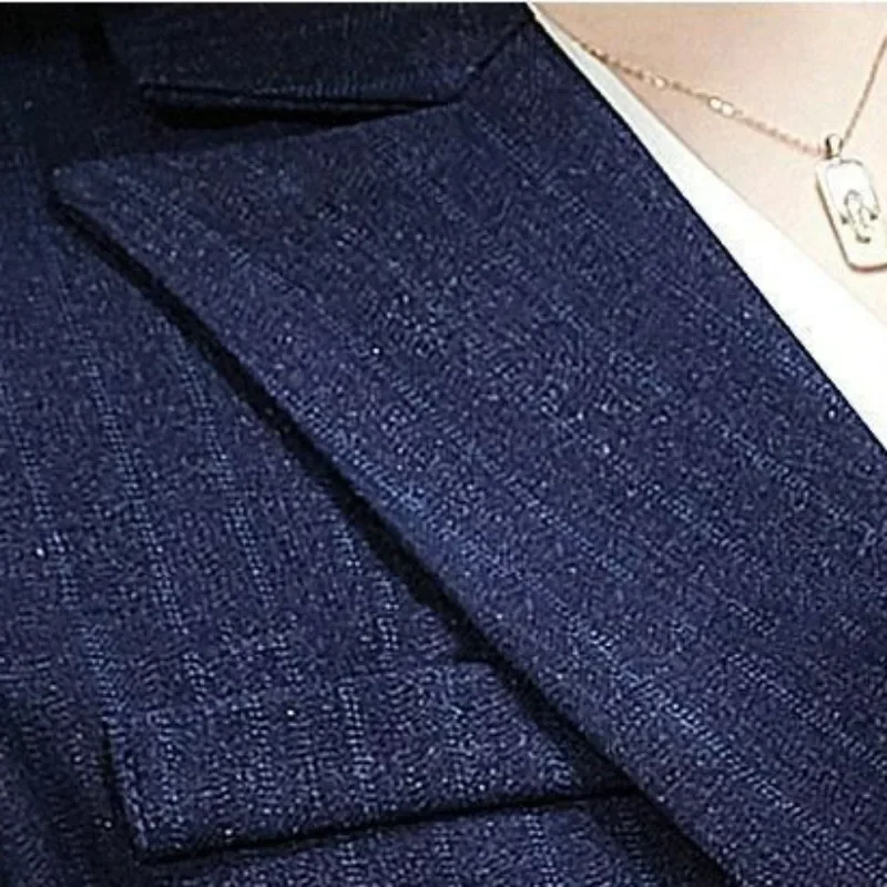 Temperament High-grade Sense Goddess Style Fashion Suit Interview Formal Ol Work Clothes Striped Suit Woman Professional Dress