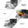 Portable Countertop Dishwasher 5L Water Tank & Hose 6 Washing Programs Air-Dry Compact Design Fast & Efficient High-Temperature 6