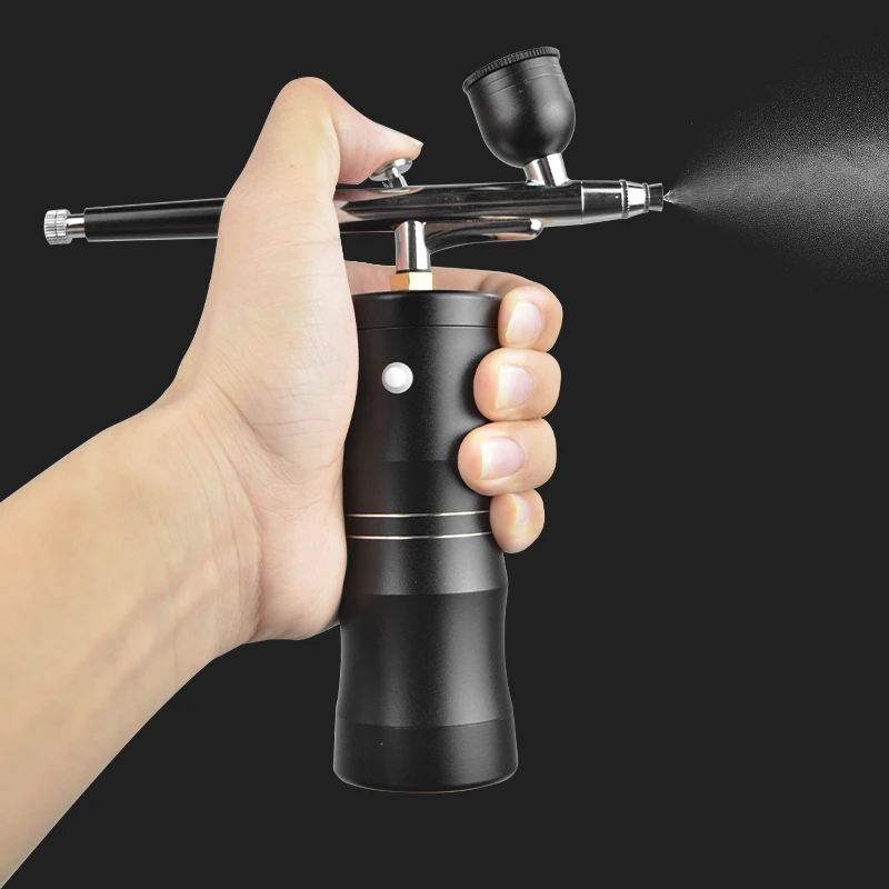 Nail Airbrush Air Compressor Cake Painting Craft Coloring Hair Dyeing Tattoo Makeup Spray Gun Water Skin Hydrating Nano Sprayer 5