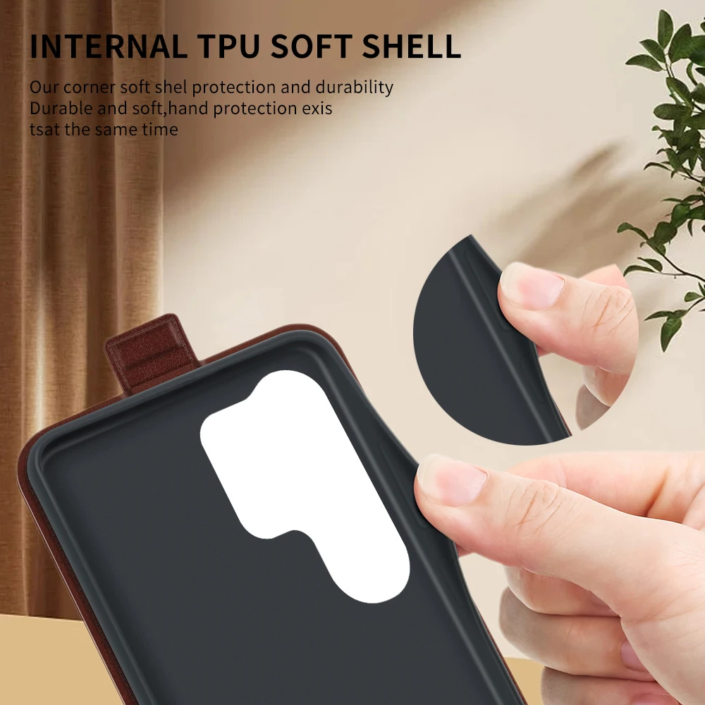 Premium Shockproof Leather Case with Front and Back Protection